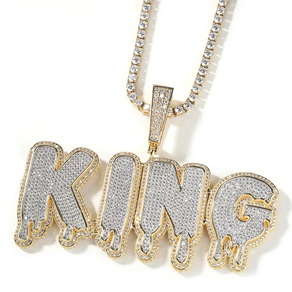 Custom Drip Letter Pendant