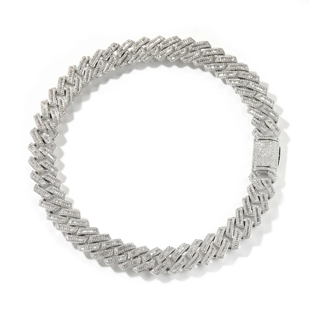 Cuban Link Bracelet (Baguette Style) - JewelsBySeraph