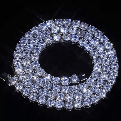 Moissanite + 925 Tennis Chain - JewelsBySeraph