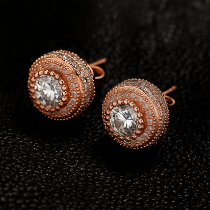 Regal Round Earrings