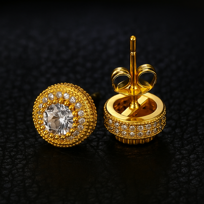 Regal Round Earrings