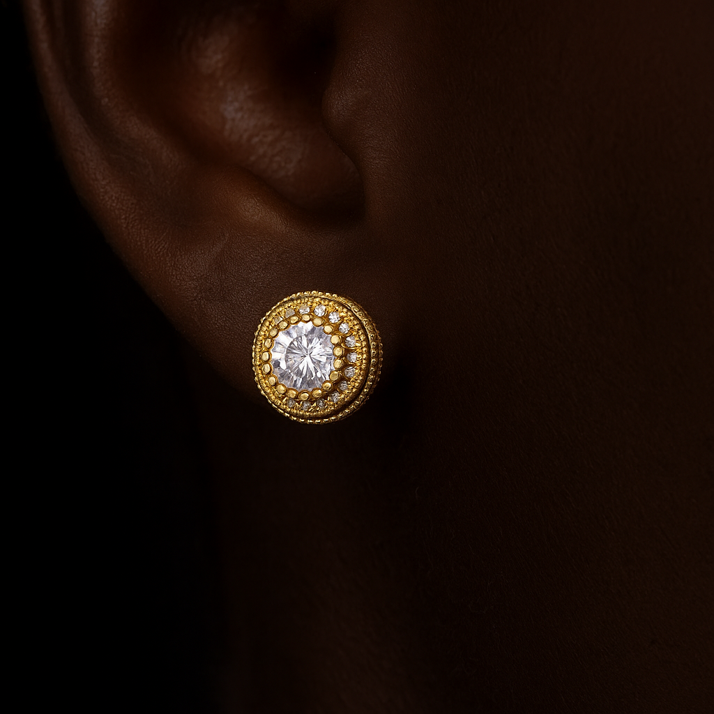 Regal Round Earrings