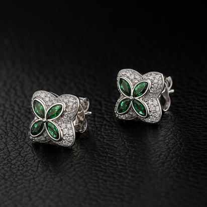 Quatrefoil Earrings - JewelsBySeraph