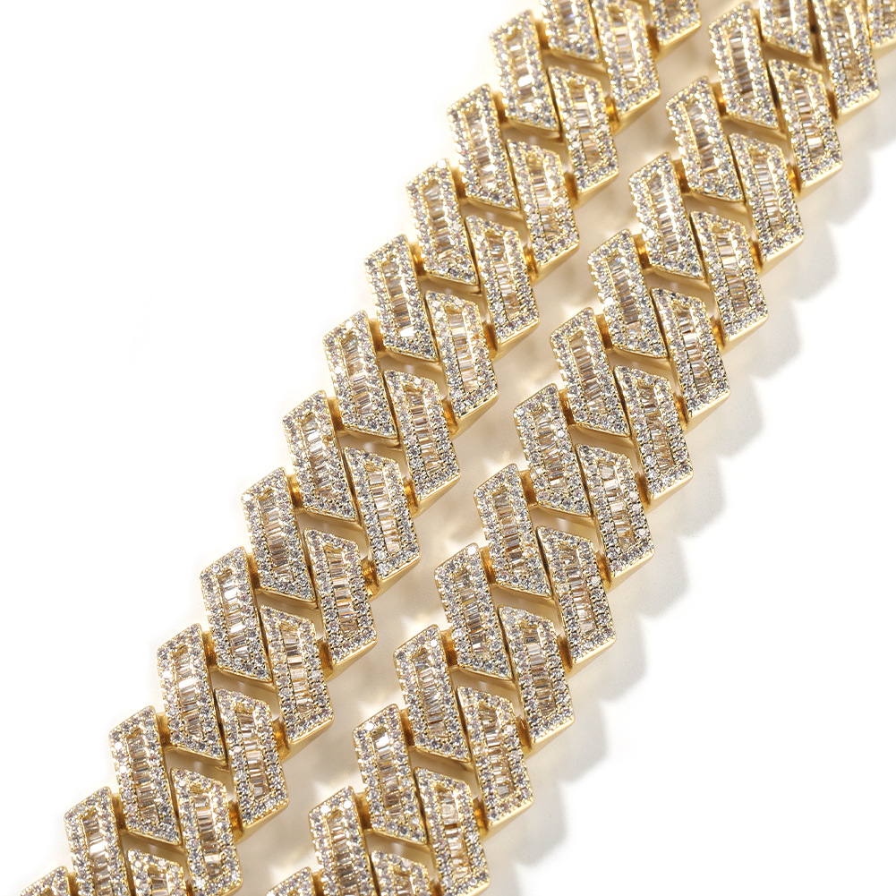 Cuban Link Bracelet (Baguette Style)