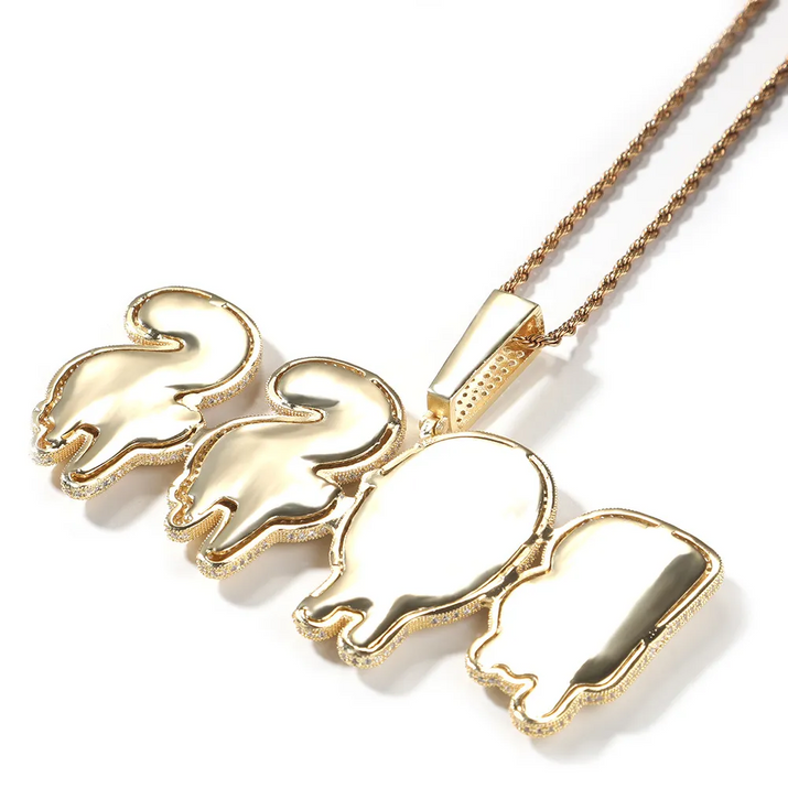 Custom Drip Letter Pendant