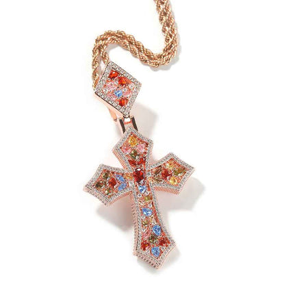 Rainbow Cross Pendant