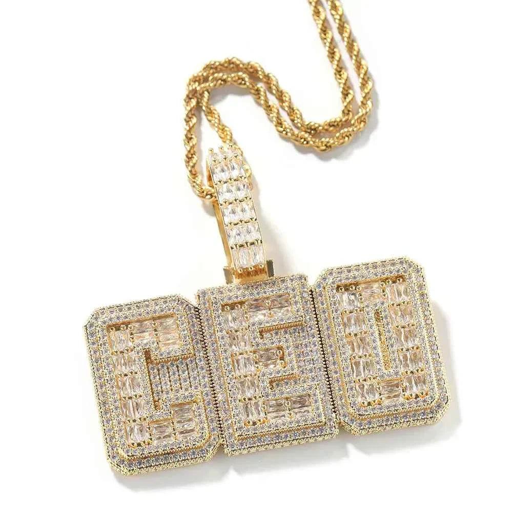 Custom Baguette Pendant
