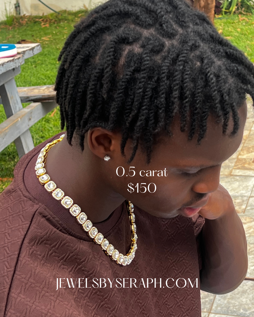 Moissanite & Silver Earrings 5mm