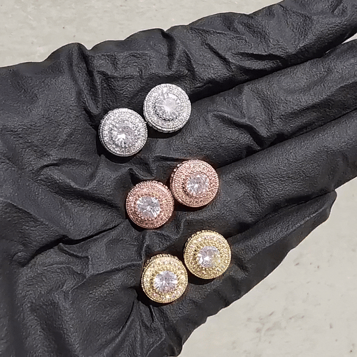 Regal Round Earrings - JewelsBySeraph