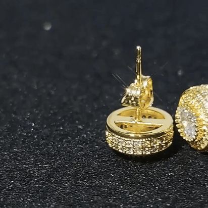 Regal Round Earrings - JewelsBySeraph