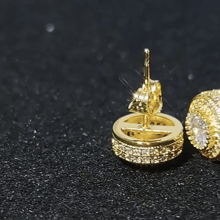 Regal Round Earrings