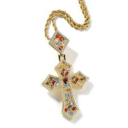 Rainbow Cross Pendant