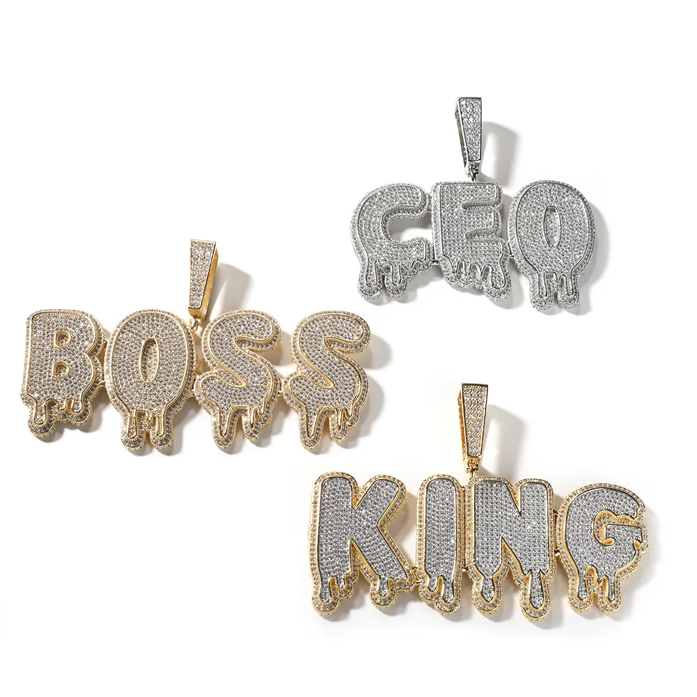 Custom Drip Letter Pendant