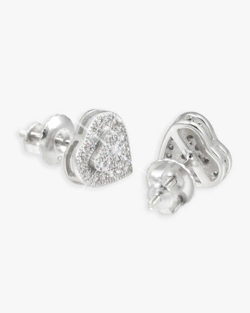 Cluster Heart Earrings