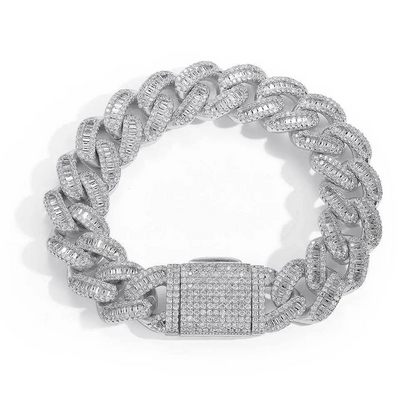 Cuban Link Bracelet (Baguette Style)