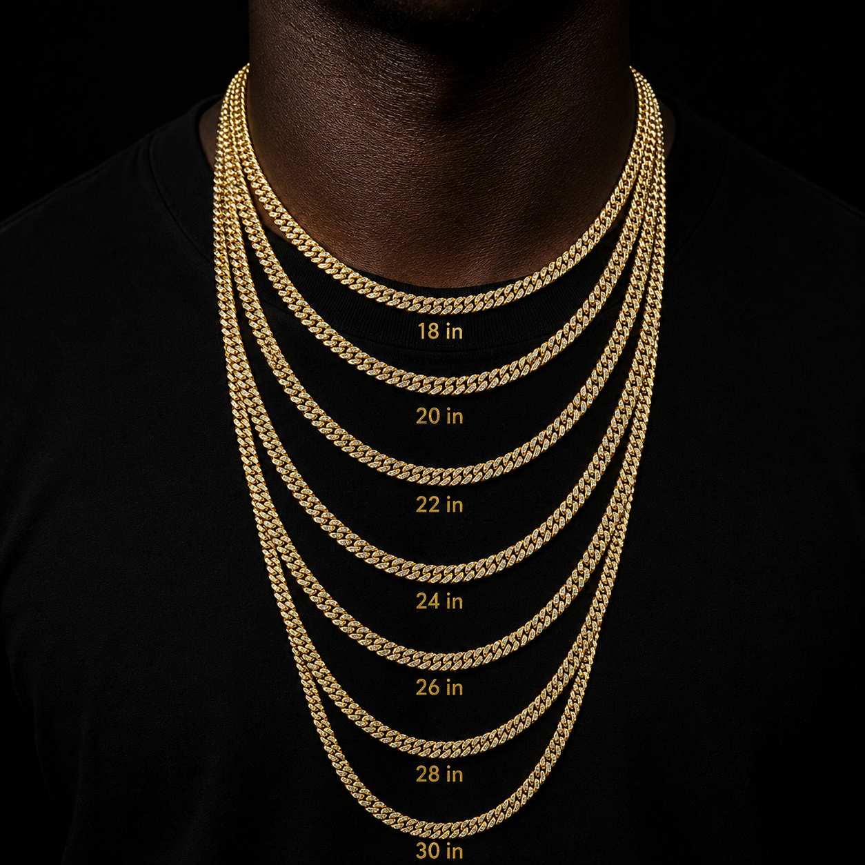 8mm 2 Row Cuban Link Chain Moissanite S925