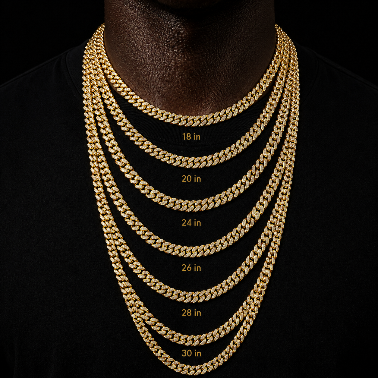 14mm 2 Row Cuban Link Chain Moissanite S925