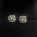 7mm Halo Earrings Moissanite S925