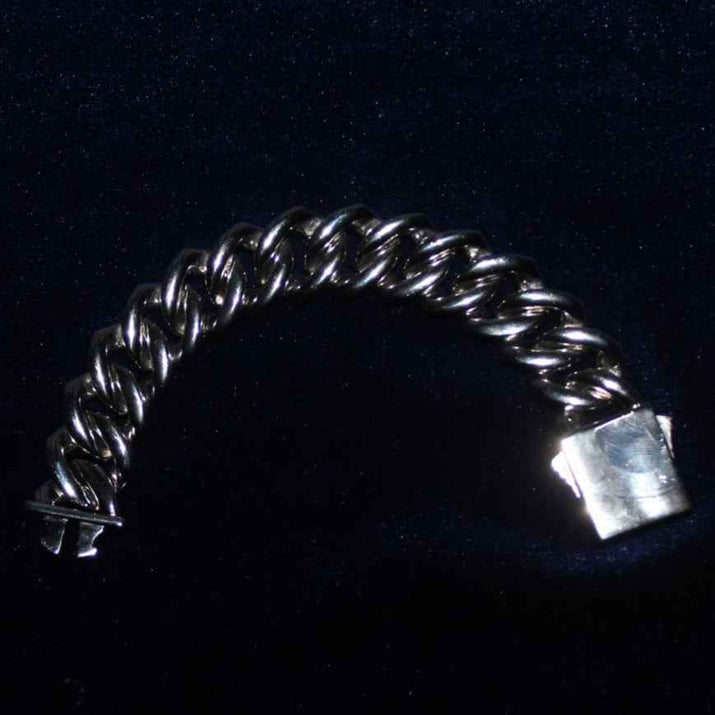 Moissanite + 925 Cuban Link Bracelet (Prong Style)