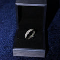 Infinity Round Pave Ring Moissanite S925