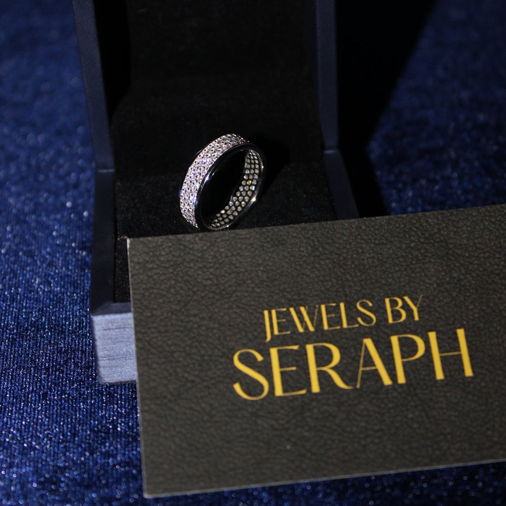 Infinity Round Pave Ring Moissanite S925
