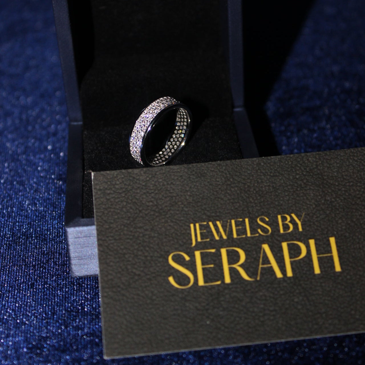 Infinity Round Pave Ring Moissanite S925