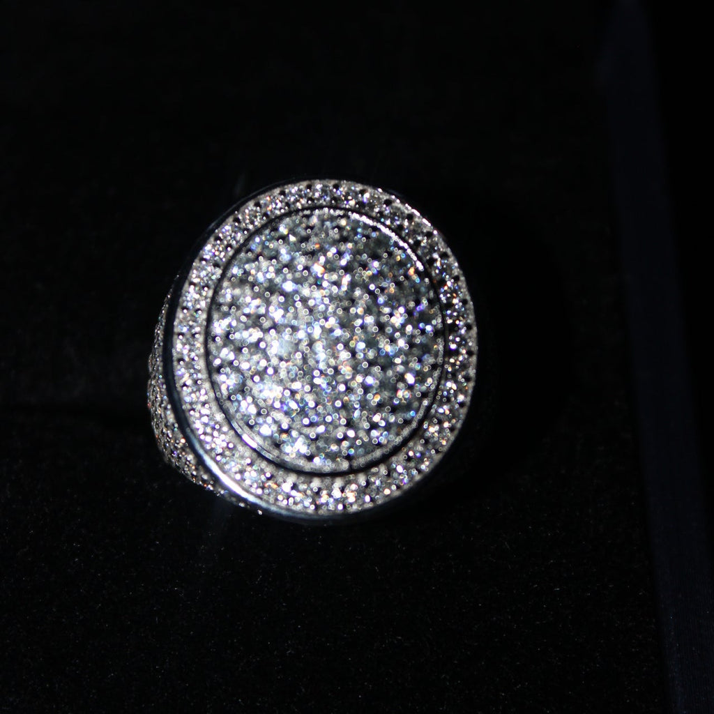 Round Championship Ring Moissanite S925