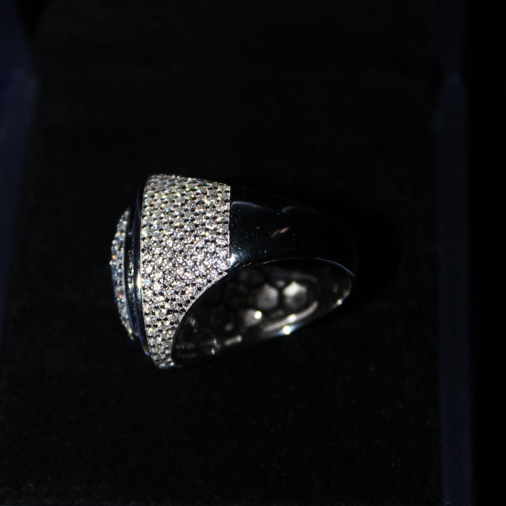 Round Championship Ring Moissanite S925