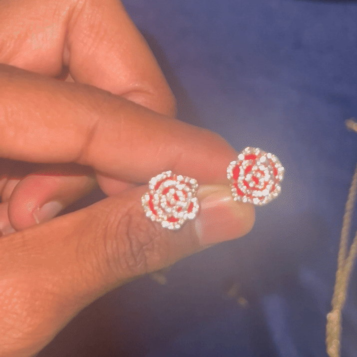 Rose Earrings - JewelsBySeraph