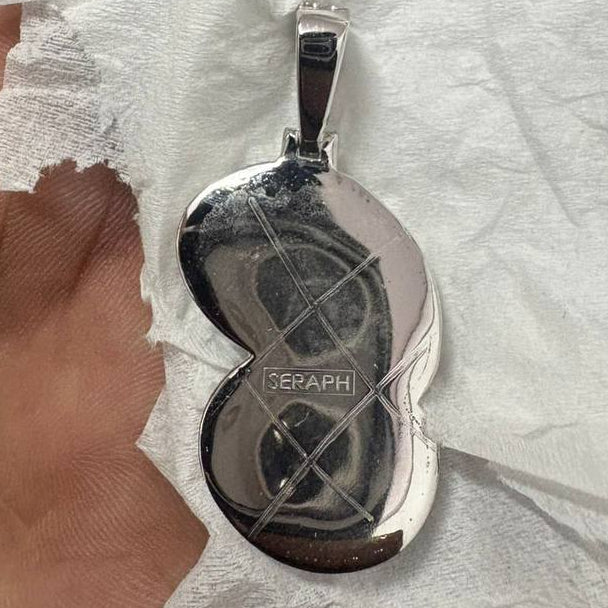 Custom Graffiti Pendant (Moissanite)