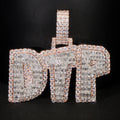 Custom Baguette Cut Pendant Moissanite S925