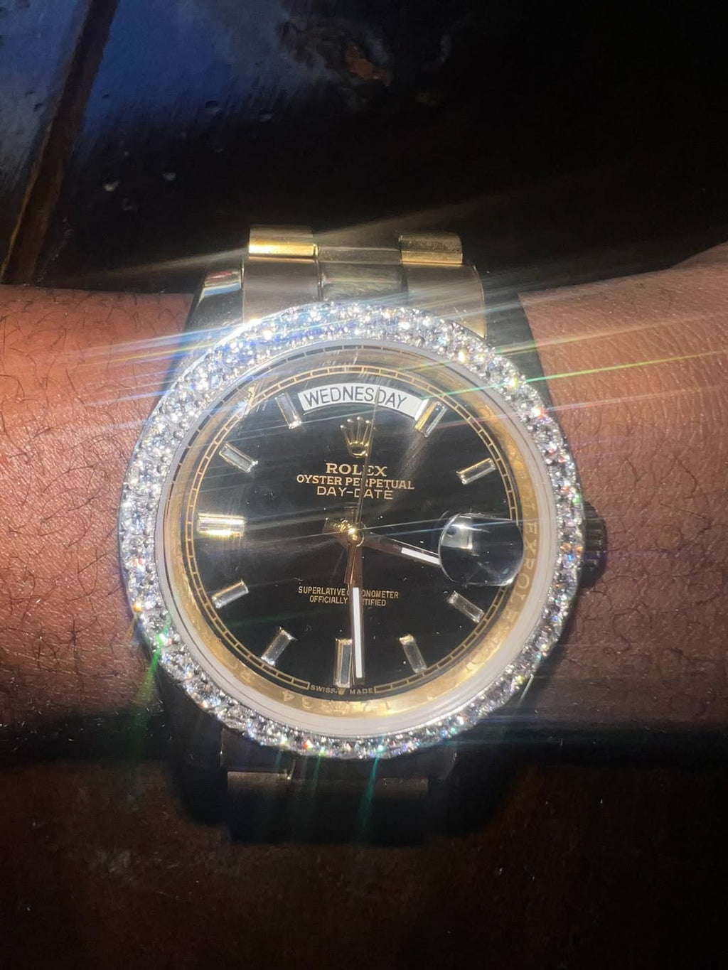 Moissanite Rolex Day Date (replica)