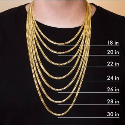Moissanite + 925 Cuban Link Chain (Prong Style)