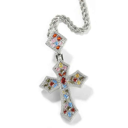 Rainbow Cross Pendant