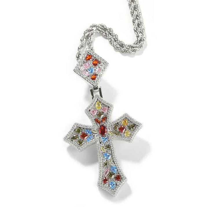 Rainbow Cross Pendant