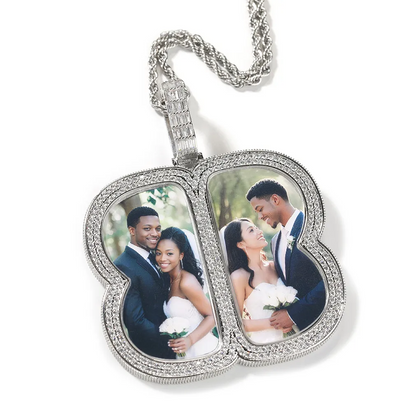 Custom Double Photo Pendant