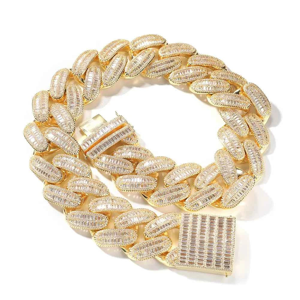 Cuban Link Chain (Baguette Style)
