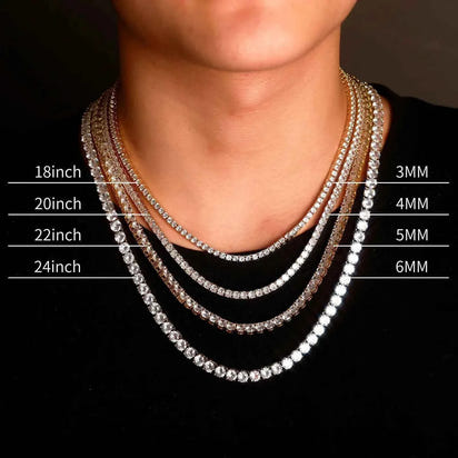 Moissanite + 925 Tennis Chain