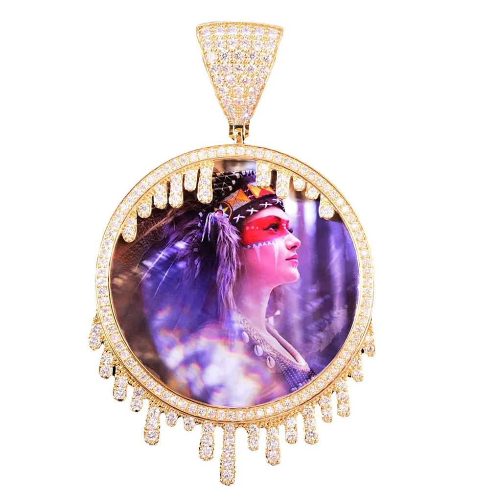 Custom Photo Circle Pendant