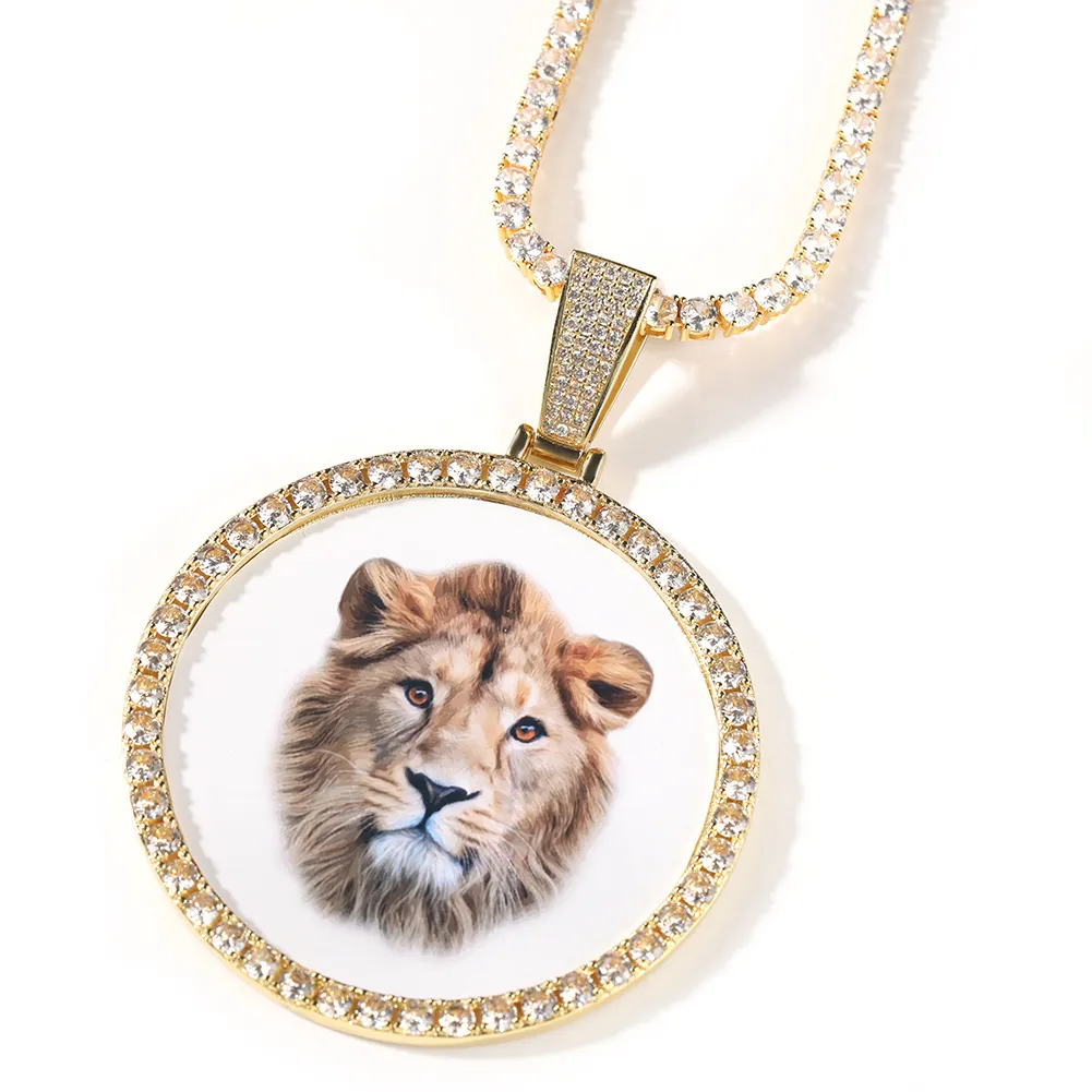 Custom Photo Circle Pendant