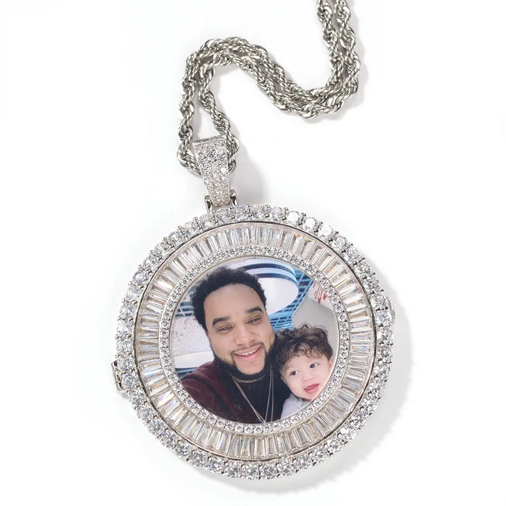Custom Photo Circle Pendant