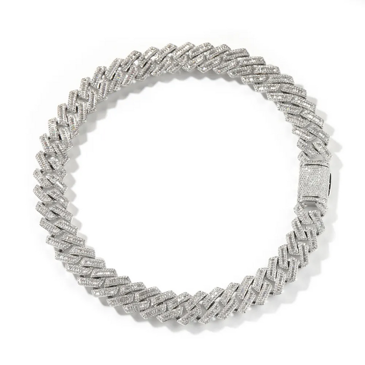 Cuban Link Bracelet (Baguette Style) - JewelsBySeraph