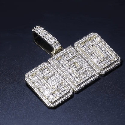 Custom Baguette Pendant